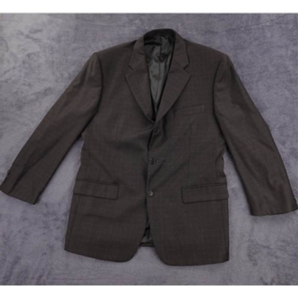 Missoni Blazer Mens 44R Brown Windowpane Wool Preppy Sport‎ Coat Business Italy